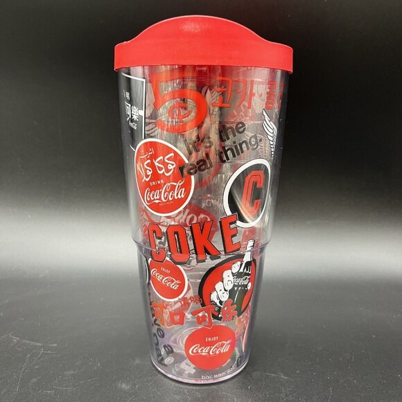 Tervis Bicchiere Tumbler Isolato Coke Enjoy 470 Ml - Trasparente, Prodotto USA - 5